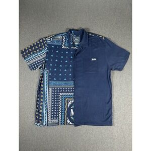 Modelo Cerveza Beer Bandana Print Button Down Shirt XL Mens Casual Summer